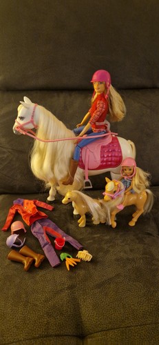 Barbie reiterin mit pferd - barbie,