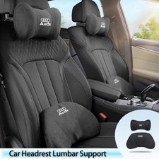 Audi car seat neck pillow with emblem for A1 A2 A3 A4 A5 A6 A7 A8 Q1-Q8 TT RS3 S