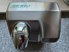 Air-Wolf Warmluft-Händetrockner mit Sensor Edelstahl gebürstet