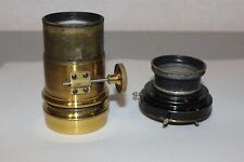 2 Stück Messing Objektive Antik 1 x Wollensak 1 x Unbekant