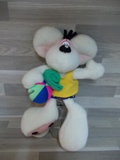 Diddl Maus mit Strandball und Handtuch 30 cm Plüschtier Rarität Diddl Maus 90 er