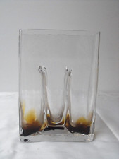 Glas Vase, schwere, schmale