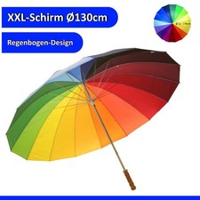 Regenschirm XXL Regenbogen