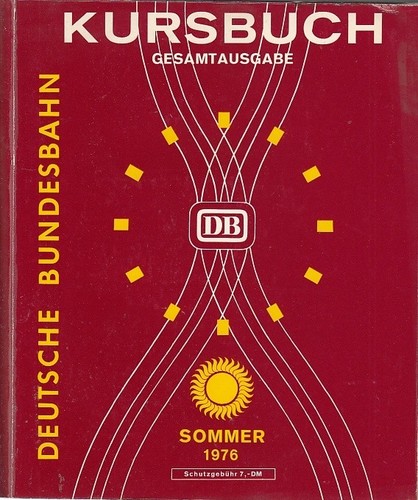 Deutsche bundesbahn kursbuch - bundesbahn,