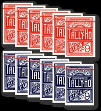 12 x Tally-Ho FAN Back Poker
