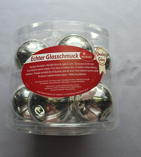 Glaskugeln silber - glaskugeln,