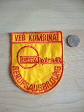 1 Aufnäher VEB Kombinat ORSTA - Hydraulik , Berufsausbildung , ca. um 1985 , DDR