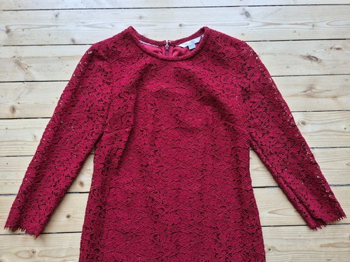 Himbeerrotes spitzenkleid von - spitzenkleid,
