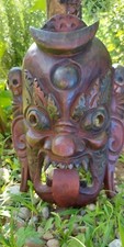 Mahakala antike Maske Handmade  Totemmaske Geisterbekämpfung XXL Deko  Holz...