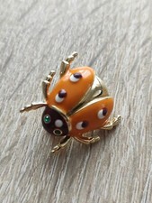 Broschen Käfer, Katze mit Vogel