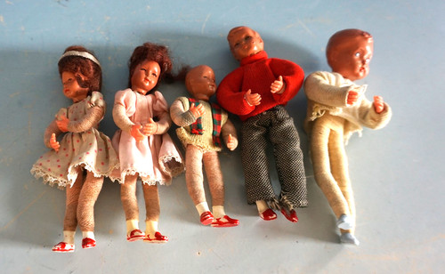 Vintage puppenstube puppen - puppenstube,