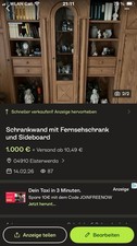 Wohnwand mit Sideboard um TV-