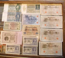 38x antike Geldscheine