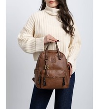 REFRESH TASCHE RUCKSACK DAMEN MÄDCHEN 183311 BRAUN CASUAL 31 x 26 x 13 cm.