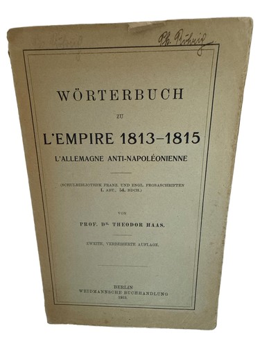 Wörterbuch napoleonische ära - napoleonische,