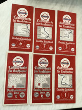 6x 1930iger Klassik -Landkarten-Set ,Straßenkarten, Stadtpläne,Bayern + Anrainer