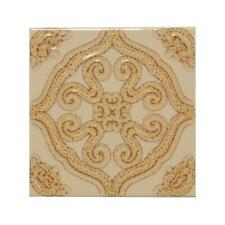 Ersatzfliese Wand Dekor Servais E2098 8919 beige braun Retro gebraucht 15 x 15