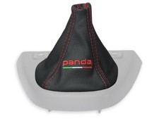 SCHALTMANSCHETTE FÜR FIAT PANDA 3 2012+ SCHALTSACK LEDER PANDA Italia ROT
