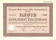 Phänomen-Werke Gustav Hiller AG Zittau - 100 RM - 1929 - nach 1945 VEB Robur