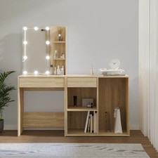 LED-Schminktisch mit Schrank