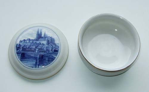 Meissen porzellan deckeldose - meissen,