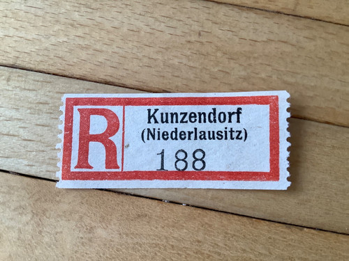 Einschreibezettel deutsches - einschreibezettel,