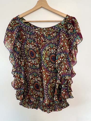 Bluse chiffon bunt - bluse,,