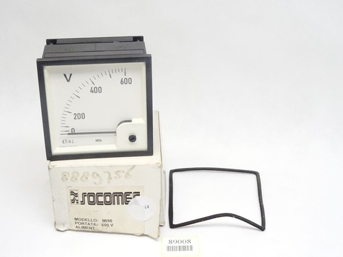 Socomec voltmeter mi96 600v - 600v, /