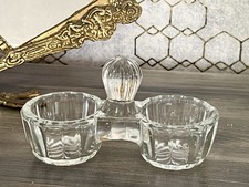 Antik Art Déco Pressglas Salz