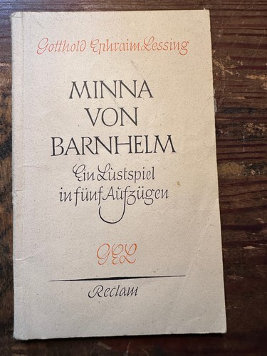 Minna von bernhelm - minna, bernhelm,