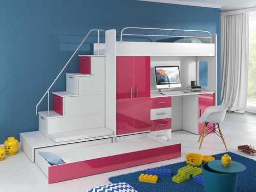 Hochbett etagenbett kinderbett - hochbett,