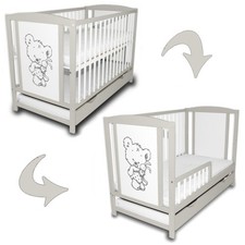 Babybett Gitterbett 2in1