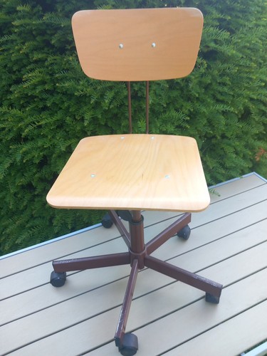 Vintage alter bürostuhl - alter,