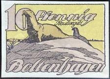10 Pfennig  Boltenhagen 1922 Gutschein Notgeld Reutergeld   #15.08.a3.12*