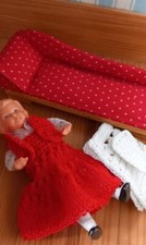 𓃻 Alte Puppenstube Sofa