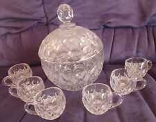 Nachtmann  edles 8-tlg. Bowle Service für 6 Pers. - Bleikristall