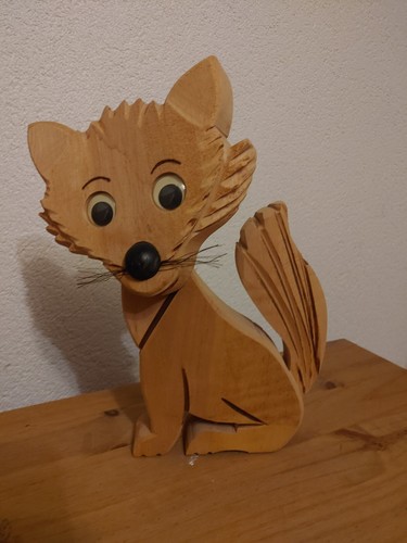 Fuchsfigur aus massivholz 5 - aus,