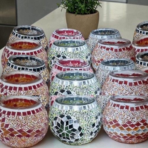 Türkische mosaik kerzenhalter - türkische,