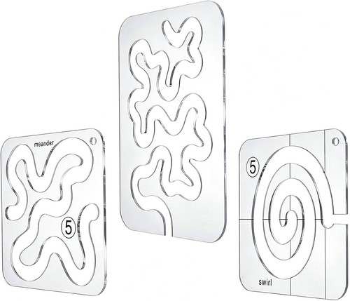 Quilt schablonen set acryl - set,