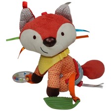 Skip Hop Süßer Fuchs mit Rassel, sitzend Activity-Kuscheltier 20cm Gebraucht Fuc