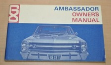 Rambler Ambassador V8 V6 AMC Owners Manual Instuctions Betriebsanleitung 1968