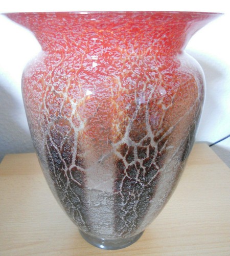 Wmf große glas - glas-vase,, rarität
