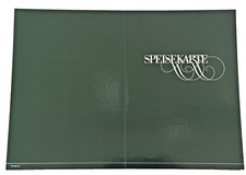 18 Stück Speisekarten-Mappe - 4seitig - klappbar - DIN A5 - dunkelgrün