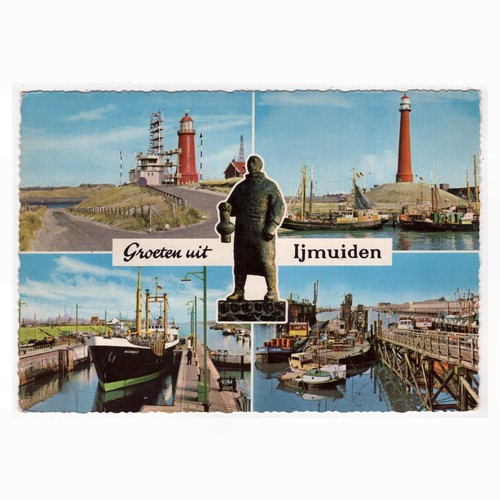 Leuchtturm und schleuse in - ak,