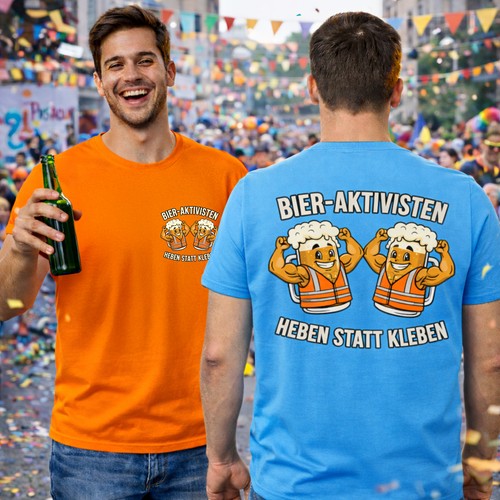 Bieraktivisten heben statt - heben,