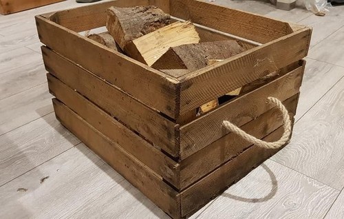 Holzkorb kaminholz - holzkorb, /