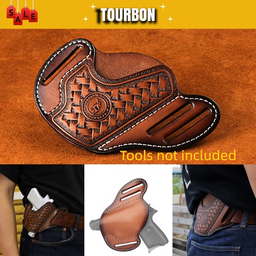 Tourbon retro leder pistole - tourbon,