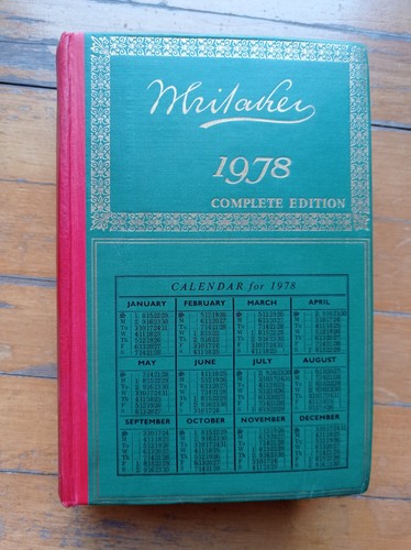 Whitaker almanack 1978 - whitaker's,