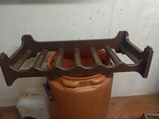 Weinregal aus Kunststoff, braun, stapelbar, L 60,B 28, T 13