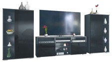 Wohnwand lowboard vitrine - wohnwand,